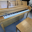 1992 Yamaha M302 oak console piano and bench - Upright - Console Pianos